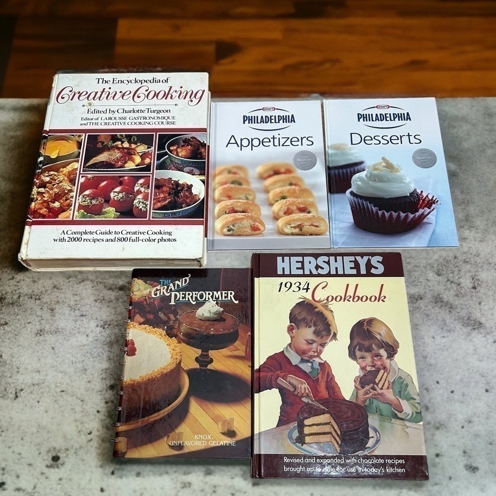 Vintage Cook Book Bundle Philadelphia Hershey Encyclopedia of Creative Cooking